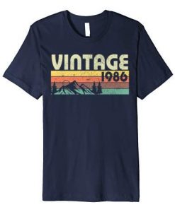 Retro Vintage 1986 Tshirt N27FD