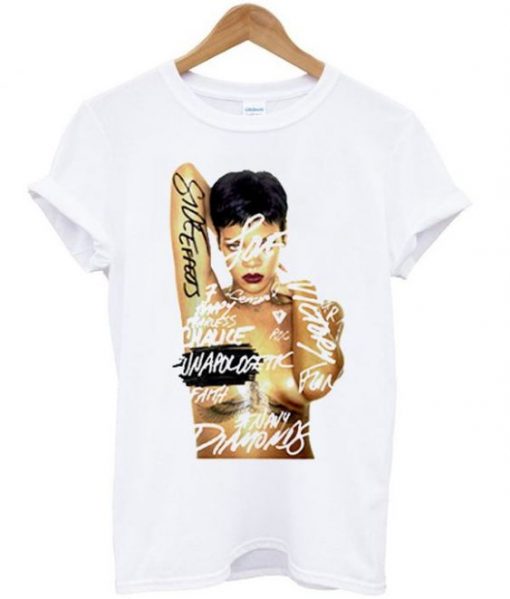 Rihanna Unapologetic Art T-shirt N11AI