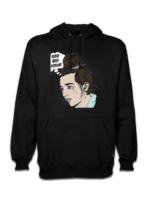 Sad boi black hoodie N27SR