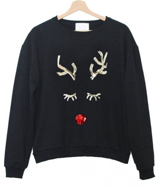 Sequin deer Sweatshirt FD30N