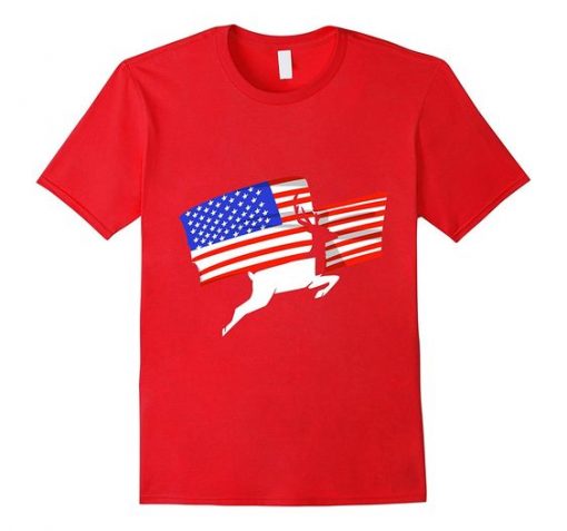 USA Flag Animal Tshirt FD4N