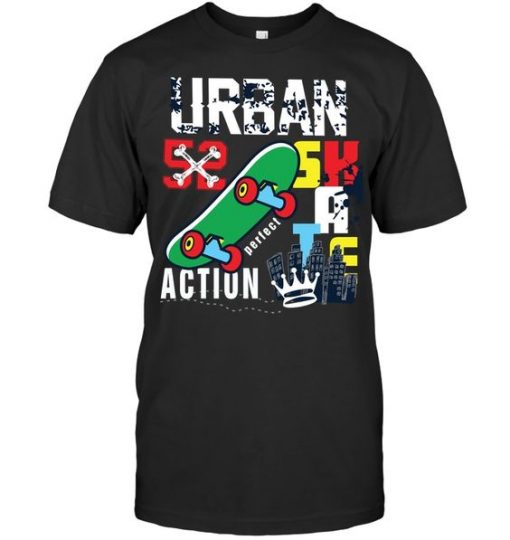 Urban Skate Skating T Shirt ER7N