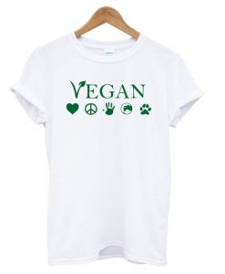 Vegetarian White T shirt N14SR