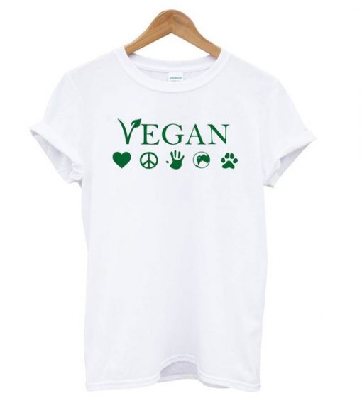 Vegetarian White T shirt N14SR