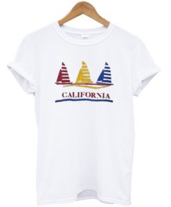 california sailboats t-shirt EL29N