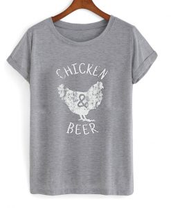 chicken and beer t-shirt EL29N