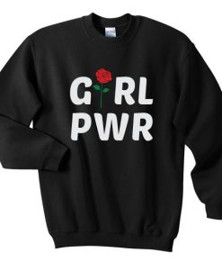 girl power rose sweatshirt FD30N