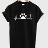 paw heartbeat T-shirt N22ER