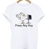 press any key duck t-shirt N15EL