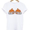 pumpkin boobs skeleton T-shirt N22ER