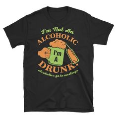 Alcoholic Drunk Tshirt EL13D