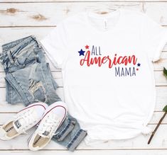 All American Mama Tshirt EL2D