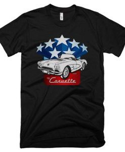 American Classic Corvette Tshirt Fd4D