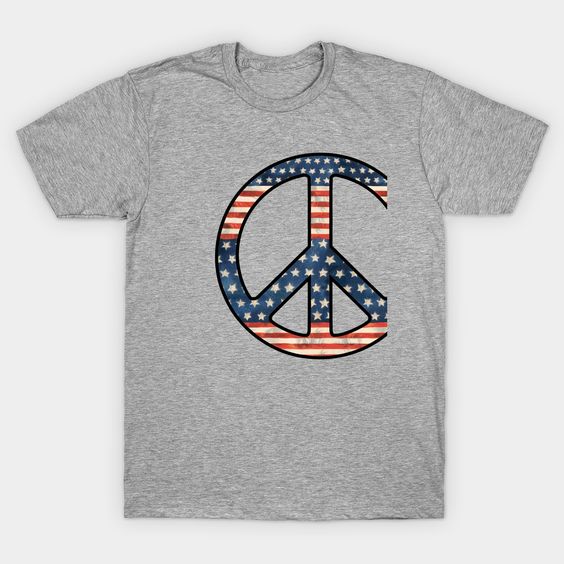 American Flag Peace Classic T-Shirt TT13D