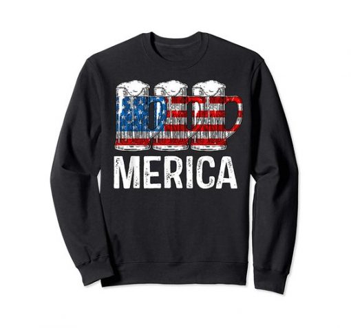 Beer American Flag T shirt SR3D