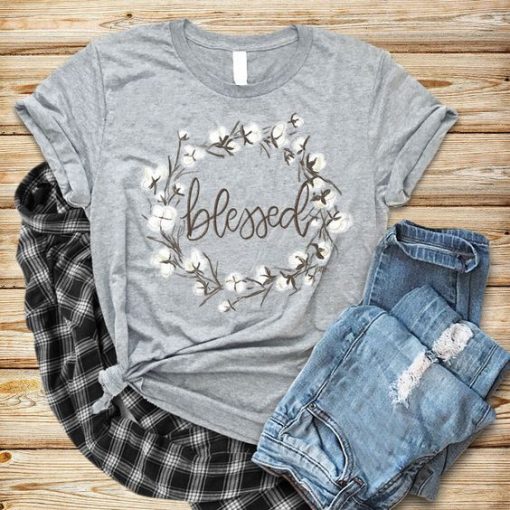 Blessed white flower T-Shirt FD4D