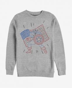 Captain America Neon Sweatshirt FD4D