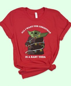Christmas is a baby yoda T Shirt SR3D