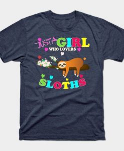 Cute Sloth Graphic T Shirt AY26D