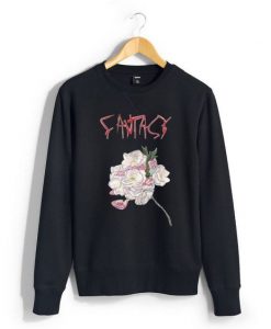 Fantasy Flower Black Sweatshirt FD4D