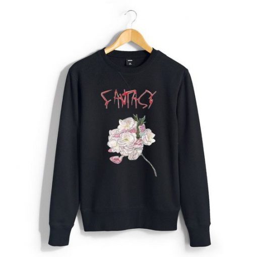 Fantasy Flower Black Sweatshirt FD4D