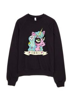 Feminist Unicorn Sweatshirt EL5D