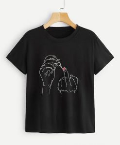 Finger Girl T shirt DL12D