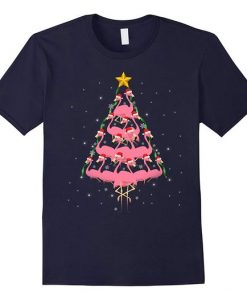 Flamingo Christmas T Shirt SR6D