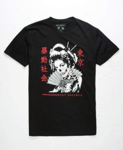 Geisha Fan T Shirt SR3D