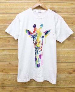 Girrafe watercolour shirt FD7D