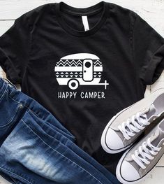 Happy Camper Women Tshirt EL9D