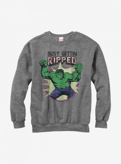 Hulk Getting Ripped Sweatshirt FD4D