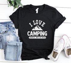 I Love Camping Tshirt EL2D