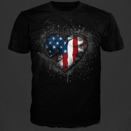 I heart stars and stripes t shirt FD7D