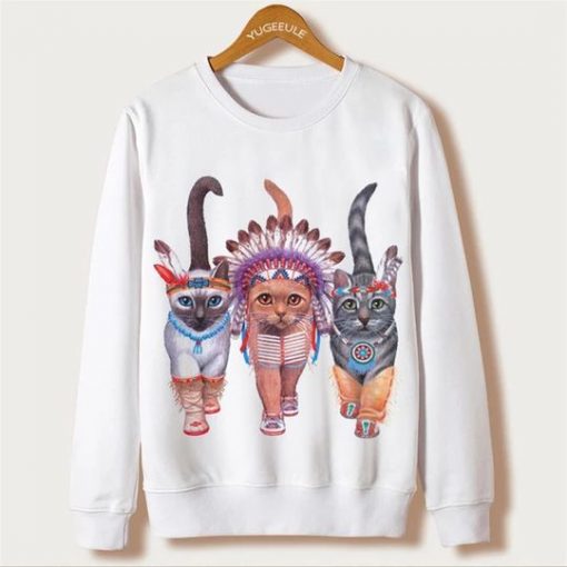 Indians Cats Sweatshirt Fd4D