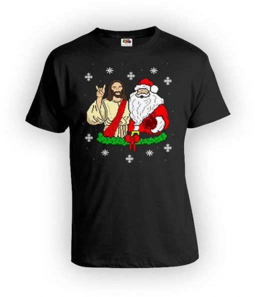 Jesus Santa T Shirt SR6D