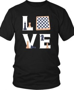 LOVE Chess Tshirt Fd7D