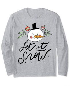 Let It snow Grey Sweatshirt FD13D