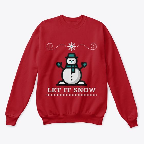 Let it Snow Red Sweatshirt FD13D
