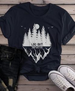 Logout Forest Hipster T-Shirt ND20D