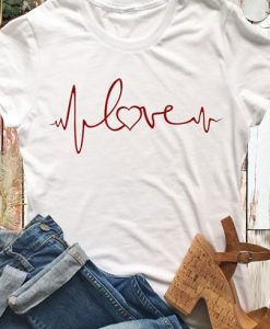 Love Heartbeat T-Shirt ND24D