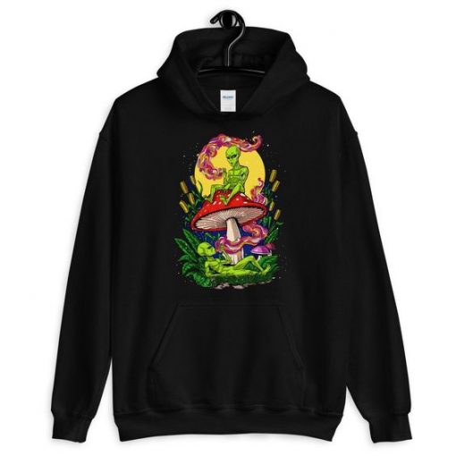 Magic Mushrooms Aliens Hoodie SR6D