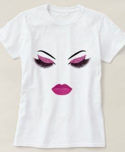 Makeup with glitter T-Shirt ND24D