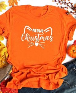 Meow Christmas T Shirt SR6D