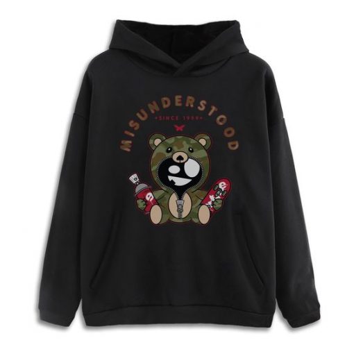 Misunderstood teddy bear Hoodie EL9D