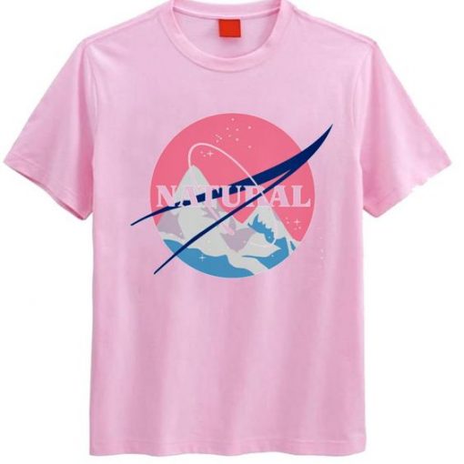 Natural Nasa Logo T Shirt FD4D