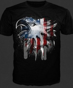 Overlay Eagle Flag t shirt FD7D