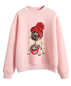 Pugly Christmas Sweatshirt Fd4D