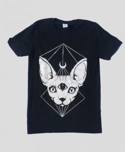 Punk Gothic Cat T-Shirt ND24D