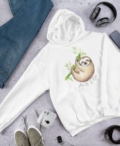 Quote Lazy Sloth Hoodie FD7D